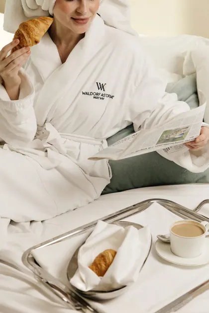 Hospitality — breakfast in bed