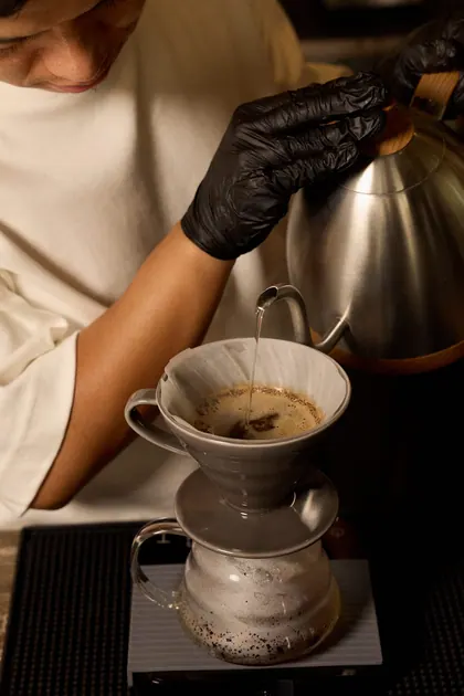 F&B — pour-over coffee